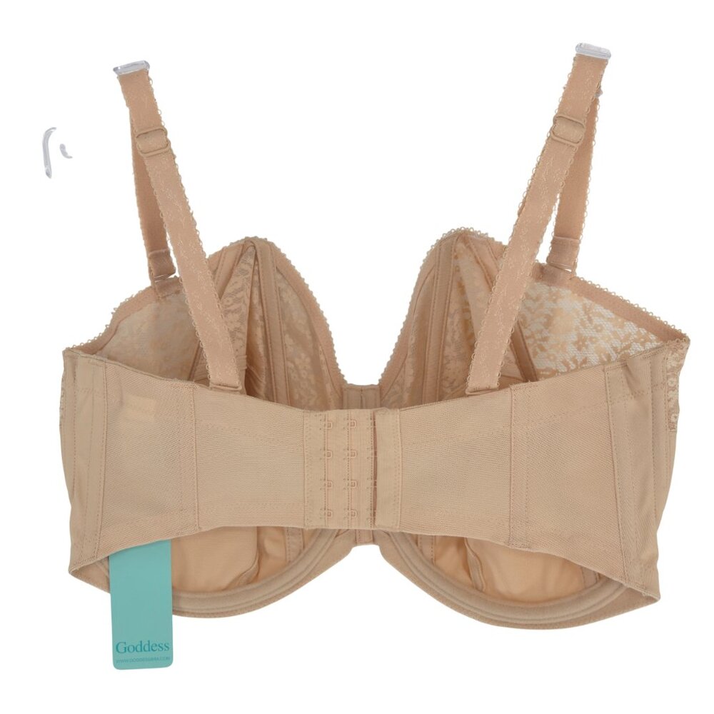 Goddess Underwired Strapless Bra Sand Supportive Convertible NWT - Picture 4 of 16